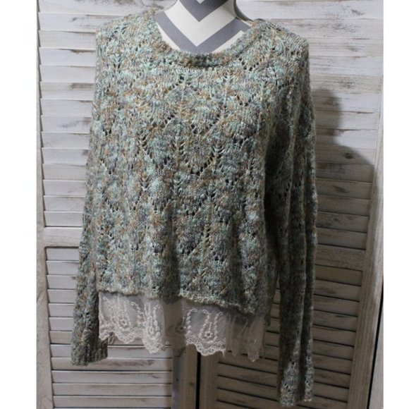 Buckle BKE Open Knit Pullover Sweater (673)🦋 - Picture 1 of 6
